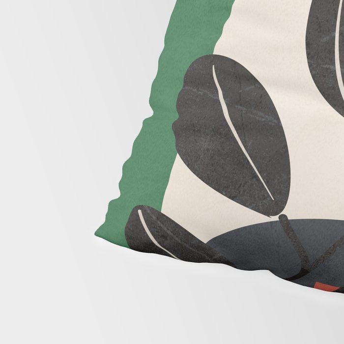 Modern Abstract Minimal Shapes Branches Art 6 Pillow Sham Gallery Image 4