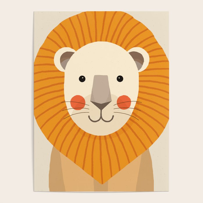 Lion, Animal Portrait Poster Gallery Image 4