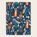 Tiger Toile on Navy Poster Gallery Image 4