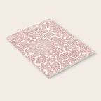 William Morris Vintage Strawberry Thief Pink & White Pattern Notebook Gallery Image 2