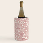 William Morris Vintage Strawberry Thief Pink & White Pattern Wine Chiller Gallery Image 3