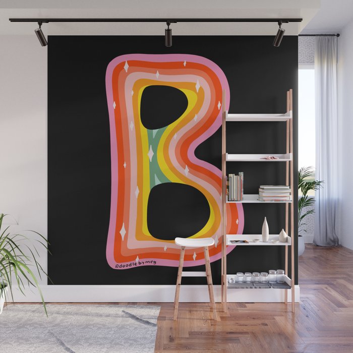 Rainbow B Wall Mural Gallery Image 1