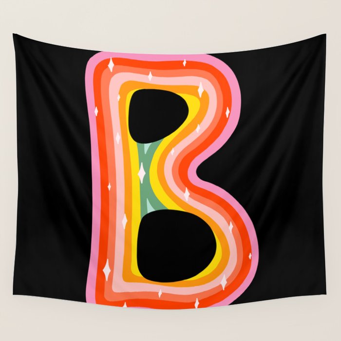 Rainbow B Wall Tapestry Gallery Image 4