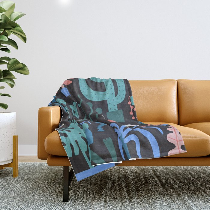 Plant Parent Paradise Throw Blanket Gallery Image 1