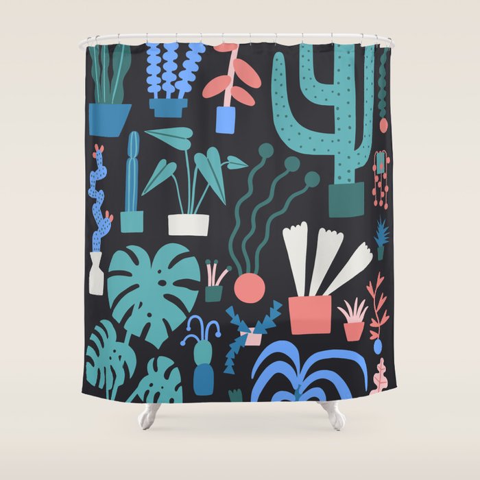 Plant Parent Paradise Shower Curtain Gallery Image 1