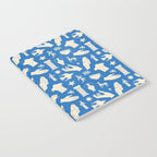 Ancient blue greek statue doodle pattern Notebook Gallery Image 2