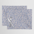 Blue Retro Inspired Paisley Swirl Pattern Placemat Gallery Image 1