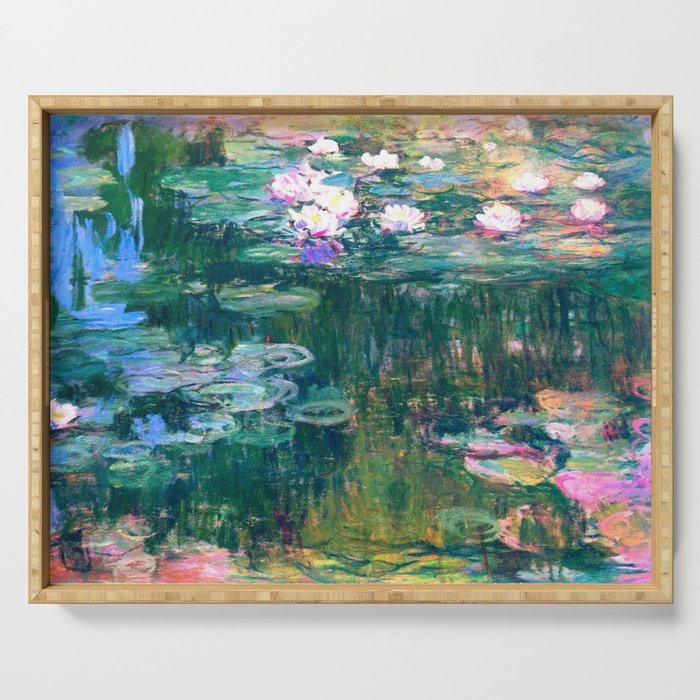 water lilies : Monet Serving Tray Gallery Image 1