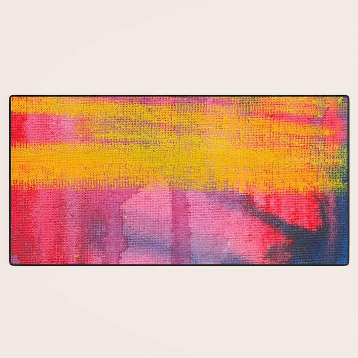Color Play - abstract watercolor acrylic painting Desk Mat Gallery Image 3