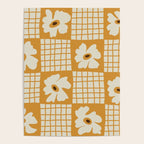 Vintage floral checkered box pattern  Poster Gallery Image 4
