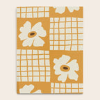Vintage floral checkered box pattern  Notebook Gallery Image 4