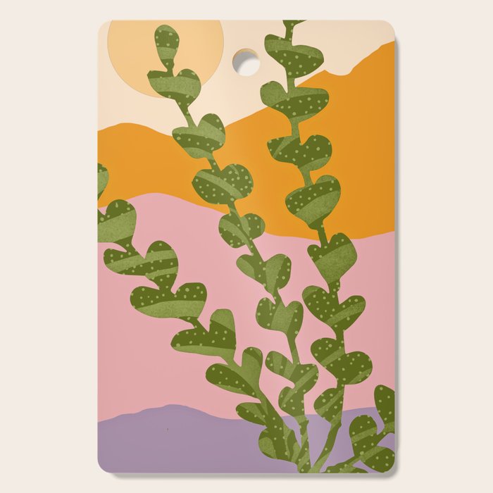 Summer Evening Mountains Cutting Board Gallery Image 1