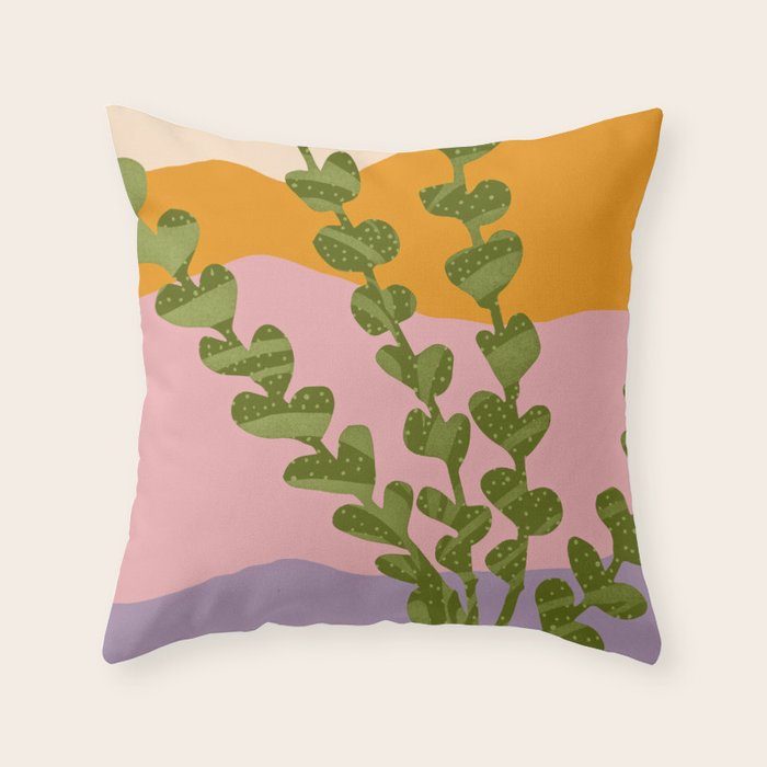 Summer Evening Mountains Throw Pillow Gallery Image 6