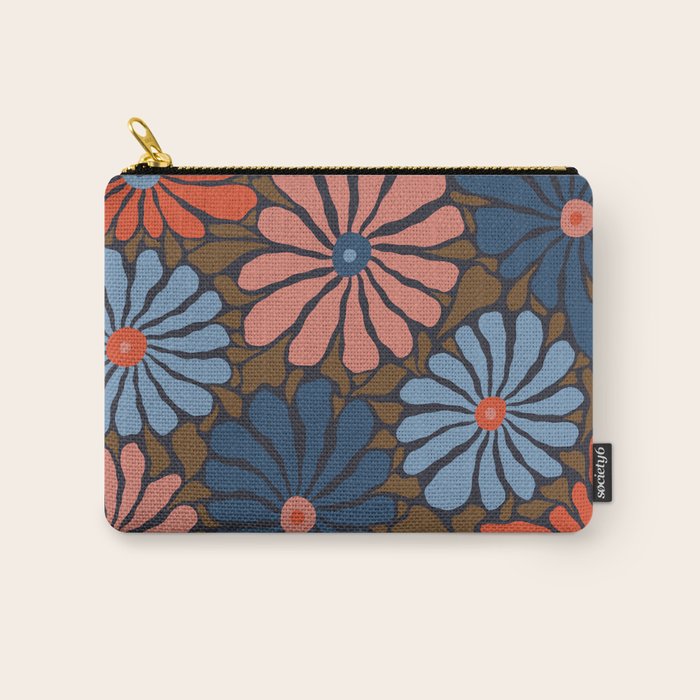 Lazy Florals #4 Carry All Pouch Gallery Image 1