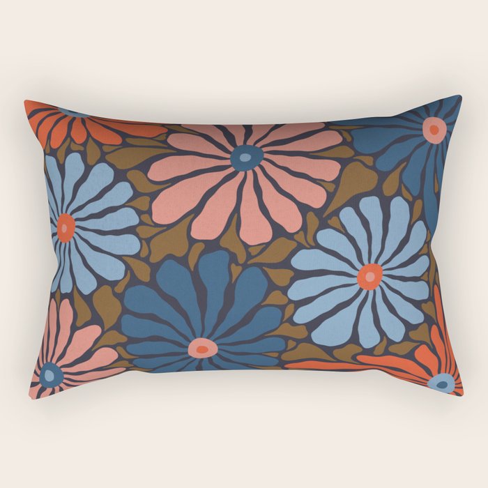 Lazy Florals #4 Rectangular Pillow Gallery Image 2