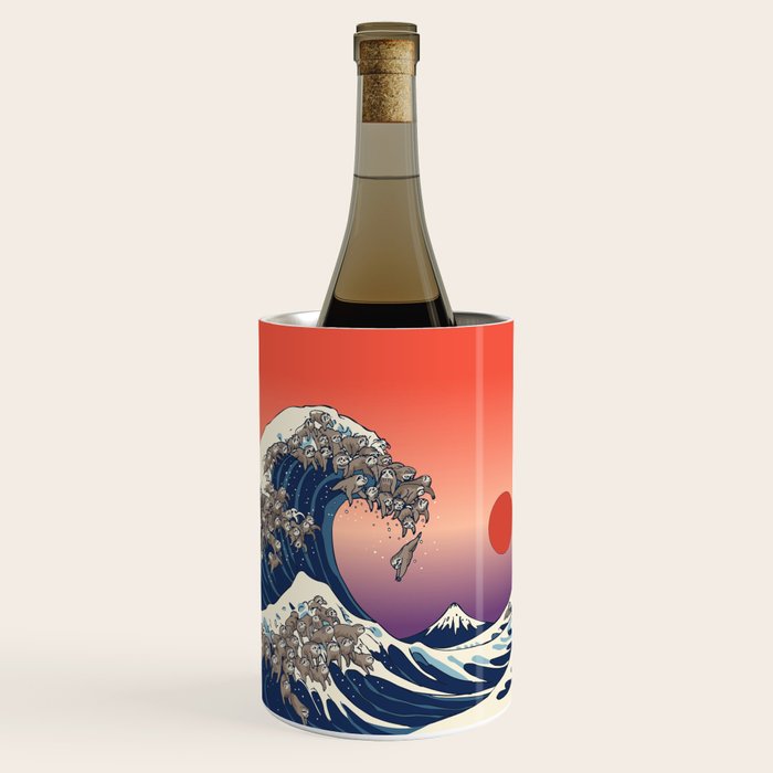 The Great Wave of Sloth Wine Chiller Gallery Image 1