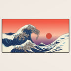The Great Wave of Sloth Desk Mat Gallery Image 3