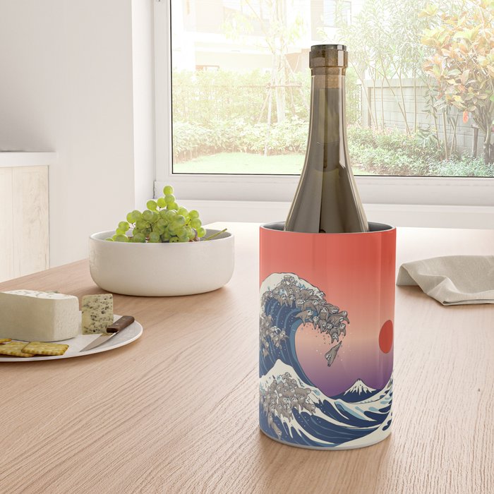 The Great Wave of Sloth Wine Chiller Gallery Image 4