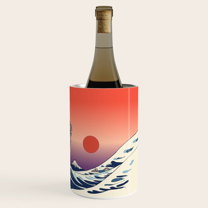 The Great Wave of Sloth Wine Chiller Gallery Image 3