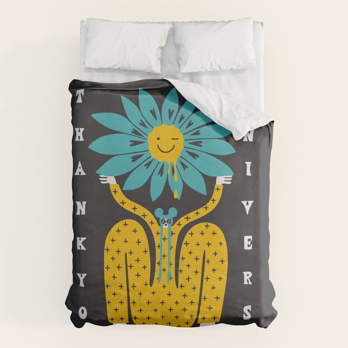 Thank You Universe Duvet Cover Gallery Image 1