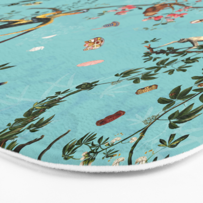 Monkey World Aqua Bath Mat Gallery Image 3