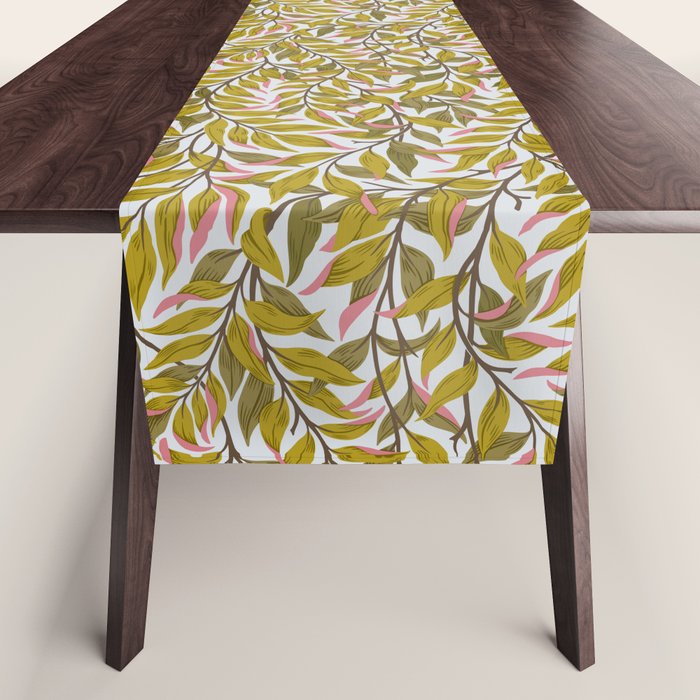 Autumn Botnica Foliage in Green Table Runner Gallery Image 1