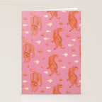 Oriental pink tigers Stationery Card Gallery Image 2