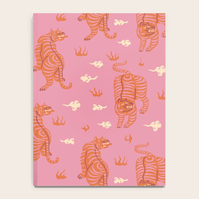 Oriental pink tigers Notebook Gallery Image 4