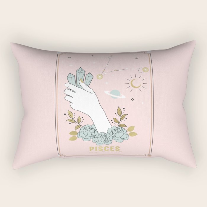 Pisces Zodiac sign Rectangular Pillow Gallery Image 1
