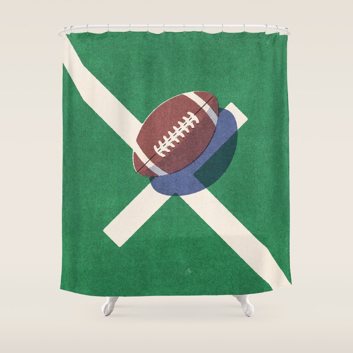 BALLS / American Football I Shower Curtain Gallery Image 1