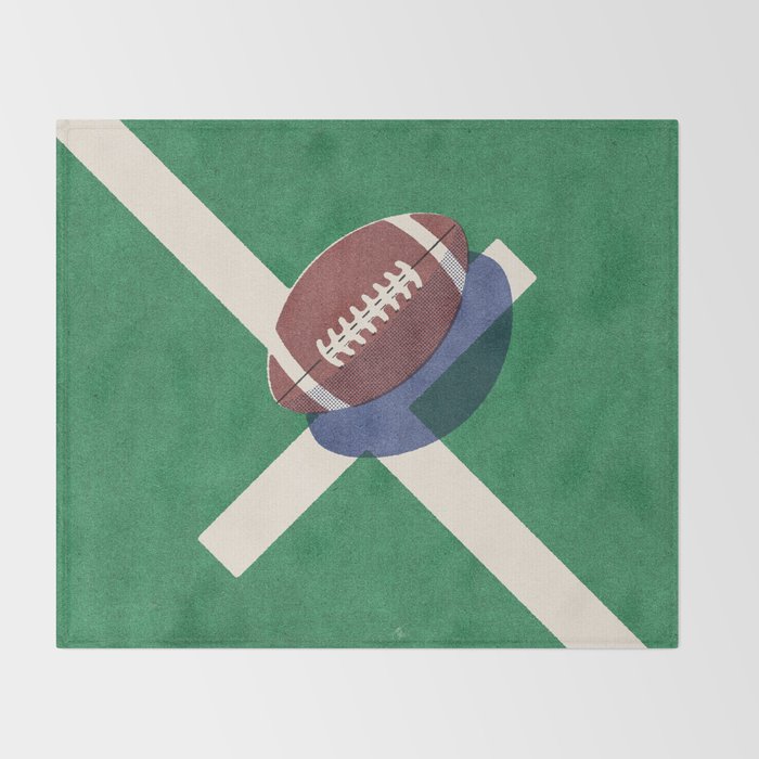 BALLS / American Football I Throw Blanket Gallery Image 2