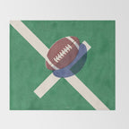 BALLS / American Football I Throw Blanket Gallery Image 2