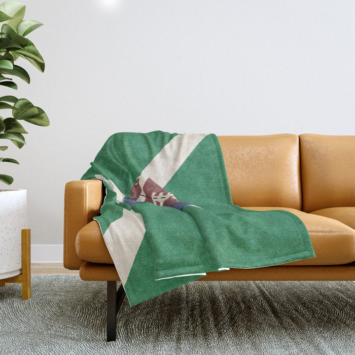 BALLS / American Football I Throw Blanket Gallery Image 1