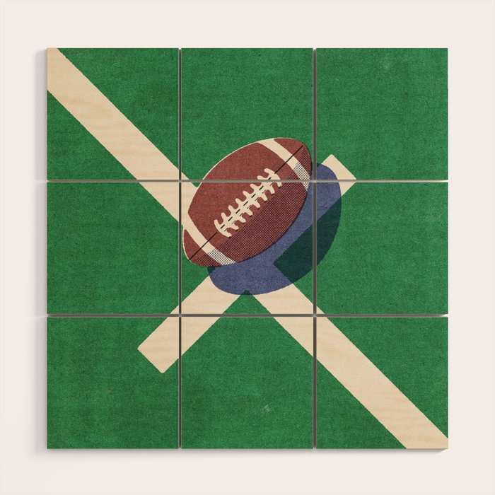 BALLS / American Football I Wood Wall Art Gallery Image 1