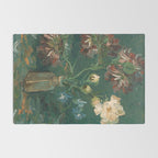 Peonies and Blue Delphiniums by Vincent van Gogh Rug Gallery Image 2