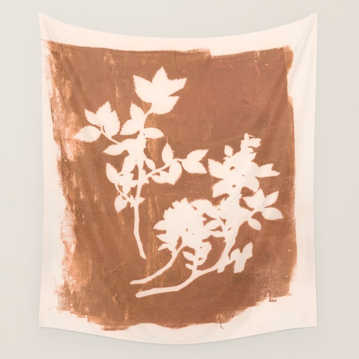 botanical reminiscences 1 cinnamon Wall Tapestry Gallery Image 4