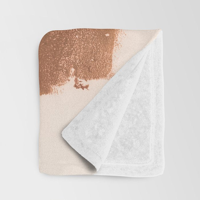 botanical reminiscences 1 cinnamon Throw Blanket Gallery Image 3