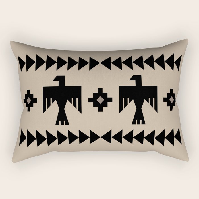 Southwestern Eagle and Arrow Pattern 125 Rectangular Pillow Gallery Image 1