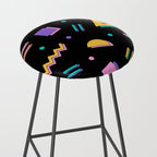 Memphis pattern 105 - 80s / 90s Retro Stool Gallery Image 2