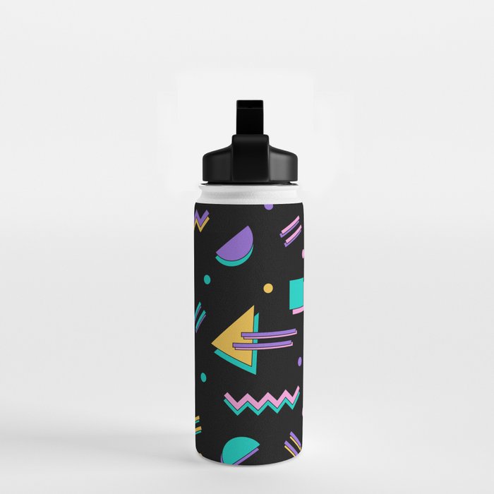 Memphis pattern 105 - 80s / 90s Retro Water Bottle Gallery Image 2