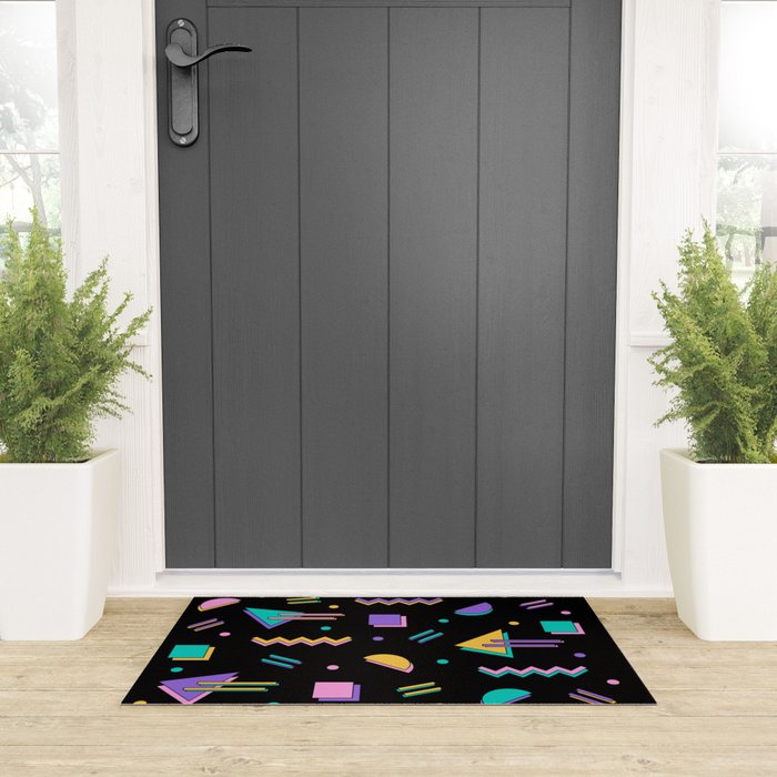 Memphis pattern 105 - 80s / 90s Retro Welcome Mat Gallery Image 3