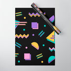 Memphis pattern 105 - 80s / 90s Retro Wrapping Paper Gallery Image 1