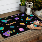 Memphis pattern 105 - 80s / 90s Retro Outdoor Rug Gallery Image 2