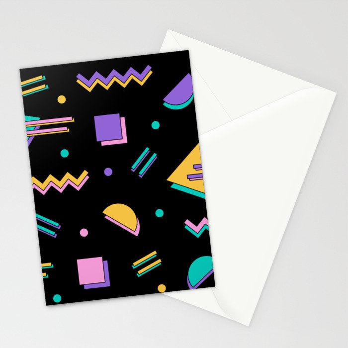 Memphis pattern 105 - 80s / 90s Retro Stationery Card Gallery Image 2