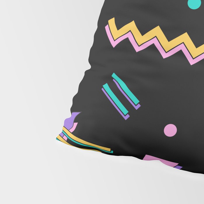 Memphis pattern 105 - 80s / 90s Retro Pillow Sham Gallery Image 4