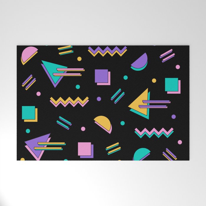 Memphis pattern 105 - 80s / 90s Retro Welcome Mat Gallery Image 1