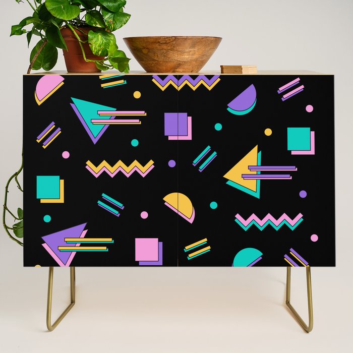 Memphis pattern 105 - 80s / 90s Retro Credenza Gallery Image 1