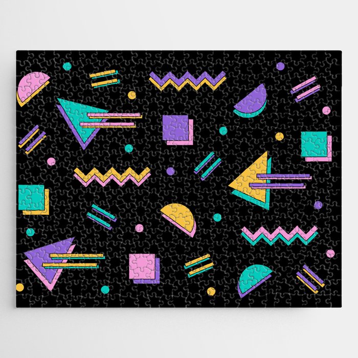 Memphis pattern 105 - 80s / 90s Retro Jigsaw Puzzle Gallery Image 1