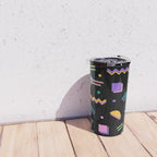 Memphis pattern 105 - 80s / 90s Retro Travel Mug Gallery Image 4