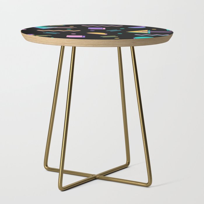 Memphis pattern 105 - 80s / 90s Retro Side Table Gallery Image 1